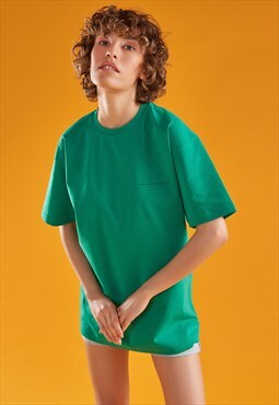 Green Interlock Basic Tshirt