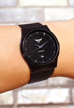 black chain watches for men