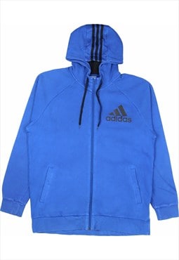 Vintage 90's Adidas Hoodie Spellout Zip Up