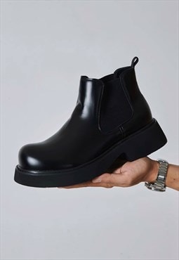 Matte Heightened Chelsea Boots AW vol.2