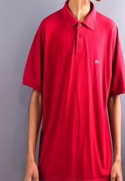 vintage red lacoste polo