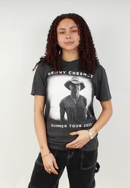 Vintage Kenny Chesney summer tour 2022 dark grey t shirt