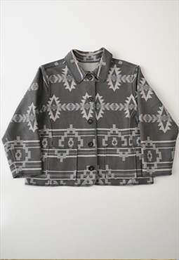 Vintage Woolrich Aztec print jacket in wool