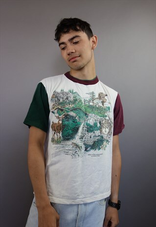90'S US MOUNTAIN TOURIST T-SHIRT