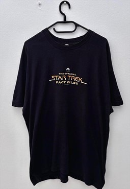 Vintage Star Trek black T-shirt XL 1998 screenstars 