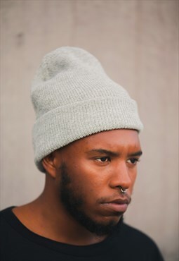 Vintage Grain Woolly Hat - Concrete Grey