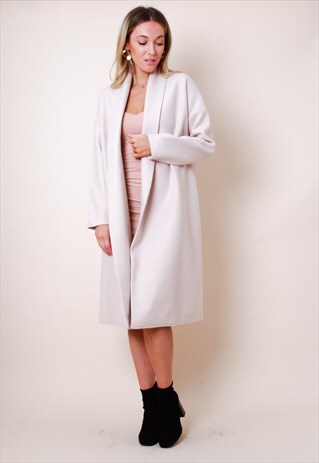 OVERSIZED WINTER COAT - BEIGE