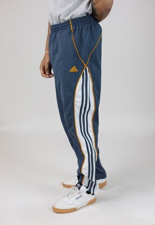 VINTAGE ADIDAS GREY TRACKSUIT BOTTOMS