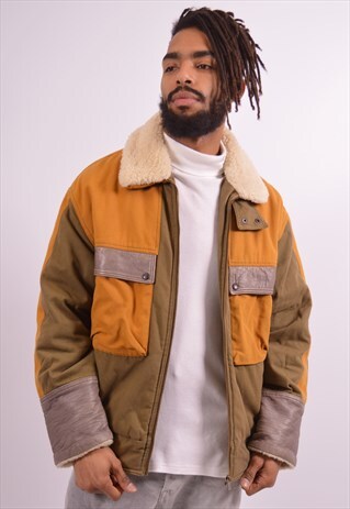 ELLESSE MENS VINTAGE JACKET LARGE MULTI 90S
