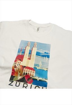 Visit Switzerland Travel Poster T-Shirt Zurich Bern