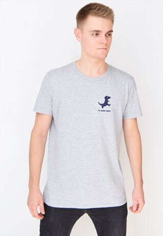 GREY TI AMO REX (NAVY) T-SHIRT