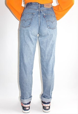 levi's tapered mom jeans