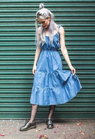 LONG SUMMER DENIM DRESS
