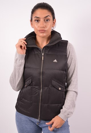 adidas black gilet