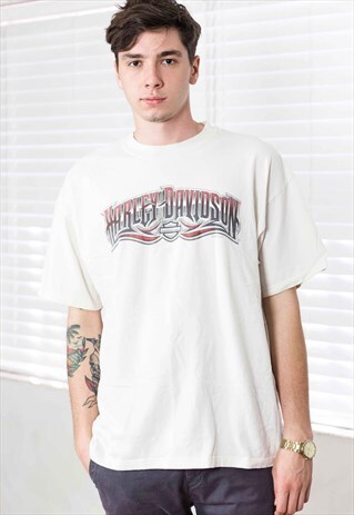VINTAGE HARLEY DAVIDSON T-SHIRT LOGO 90S XL 9.5