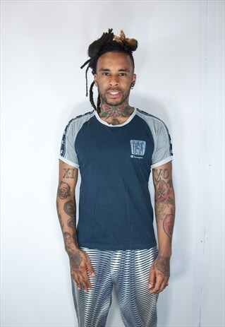 CHAMPION BLUE RARE VINTAGE T SHIRT