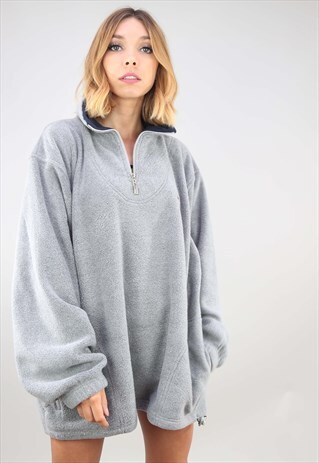 VINTAGE OVERSIZED 1/4 ZIP FESTIVAL FLEECE