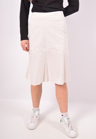 VINTAGE RALPH LAUREN SKIRT STRIPES WHITE