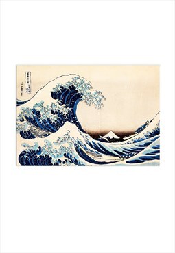 Japanese Ukiyo-e Art Print Poster Wall Kanagawa Wave Hokusai