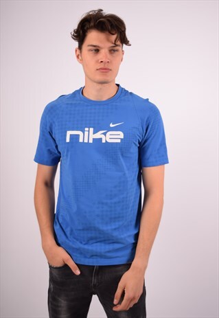VINTAGE NIKE T-SHIRT TOP BLUE