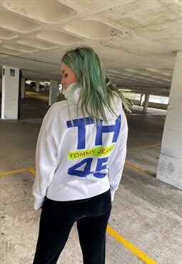 Vintage 90s Tommy Hilfiger Sailing Gear Embroidered Hoodie