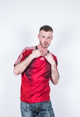 ADIDAS VINTAGE 1990S RED SPORTS T-SHIRT