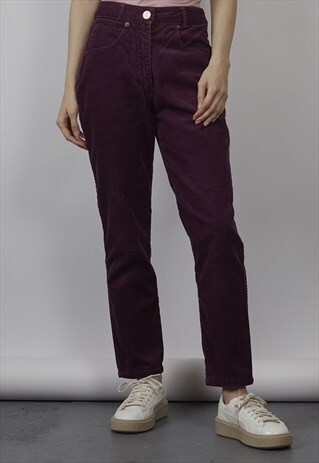 RARE VINTAGE 90'S FENDI PURPLE CORDUROY JEANS