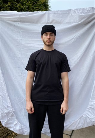 BLACK LOUNGEWEAR TEE T-SHIRT