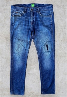 Hugo Boss Jeans Green Label Straight Leg Stretch W34 L32