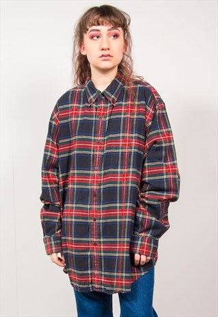 VINTAGE 90'S OVERSIZED FLANNEL SHIRT