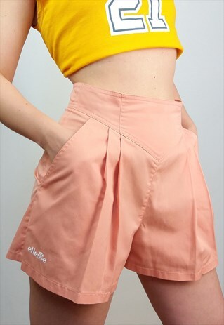 VINTAGE 80'S ELLESSE HIGH WAIST TENNIS PLEATS SHORTS / SKORT