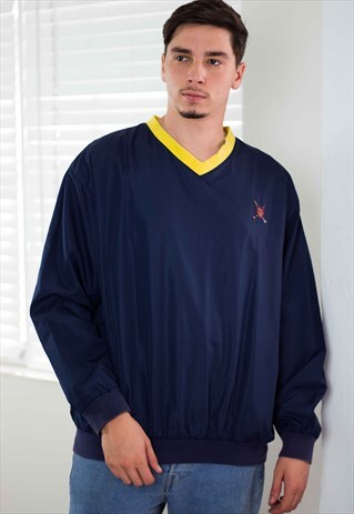 VINTAGE POLO RALPH LAUREN SWEATSHIRT JUMPER LOGO 90S M 12.3