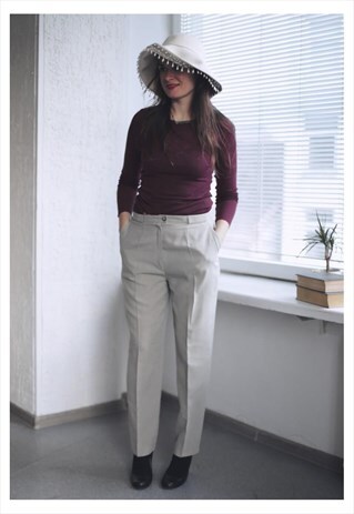 VINTAGE 90'S GREY TROUSERS