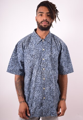 GAP MENS VINTAGE SHIRT XL BLUE 90S