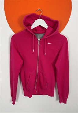Nike Full Zip Hoodie Pink Size 8