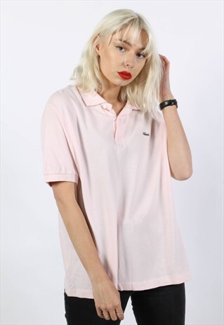 lacoste shirt pink