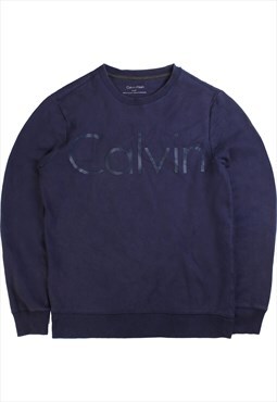 Vintage 90's Calvin Klein Sweatshirt Syracuse Orange Navy