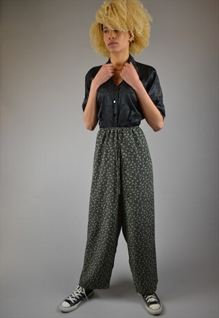 VINTAGE 80'S DITZY PRINT TROUSERS
