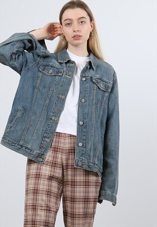 VINTAGE GAP XL BLUE DENIM JACKET