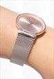 SLIM TINTED SILVER WATCH