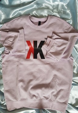 Drop Shoulder Relaxed-fit top sweatshirt Pink Kendykicks