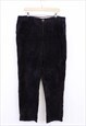 Vintage Corduroy Trousers Brown Straight Fit Retro 