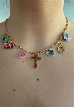 Gold-Plated I Handmade Necklace I Y2K Pendants