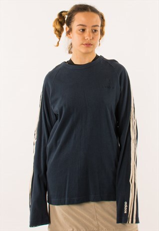 VINTAGE NAVY ADIDAS THIN SWEATSHIRT