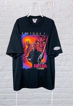 Rare 1999 Star Wars Darth Maul T-Shirt Phantom Menace XXL