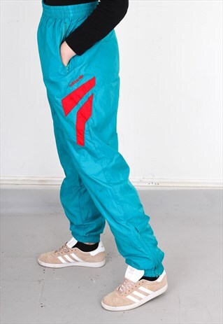 VINTAGE BLUE ADIDAS SHELL TRACK PANTS