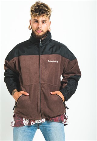 VINTAGE 90S TIMBERLAND FLEECE SWEATSHIRT / S6062