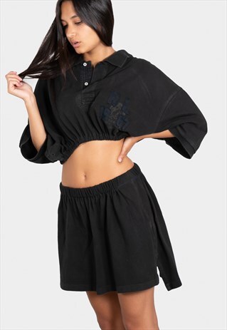 VINTAGE REWORKED POLO CO-ORD SET RALPH LAUREN TOP & SKIRT