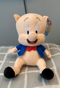 Looney tunes porky pig brand new 11 inch plush toy 