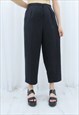 90S VINTAGE BLACK HIGH WAISTED TROUSERS